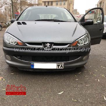 چراغ اسپرت جلو (بلوری) پژو 206 نئون پهن جدید