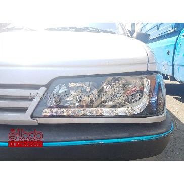 چراغ اسپرت جلو (بلوری) پژو 405 زیر ال ای دی (LED)