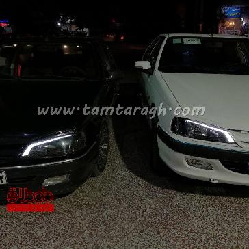 چراغ اسپرت جلو (بلوری) پژو پارس طرح LF