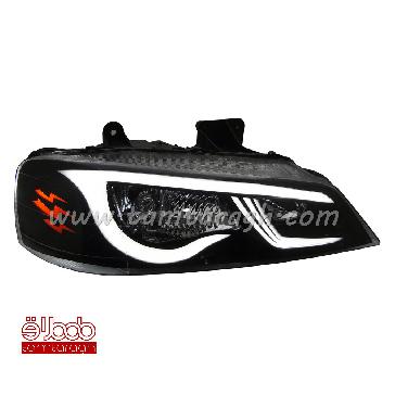 چراغ اسپرت جلو (بلوری) پژو پارس مدل خفاشی مدل 1