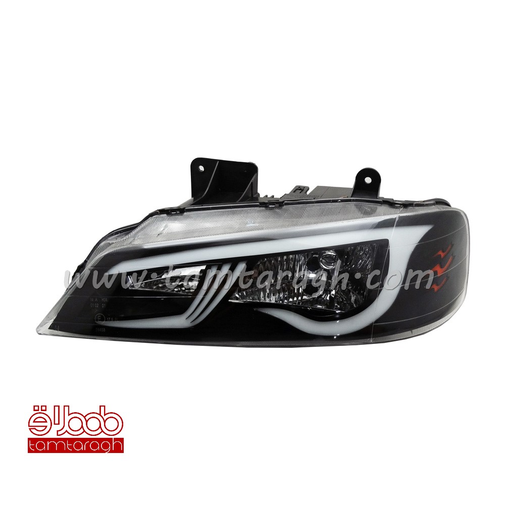 چراغ اسپرت جلو (بلوری) پژو پارس مدل خفاشی مدل 1 (آماده سازی و ارسال 2 تا 5 روز کاری)