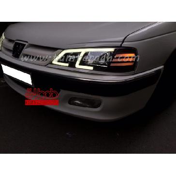 چراغ اسپرت جلو (بلوری) پژو پارس نئون پهن E