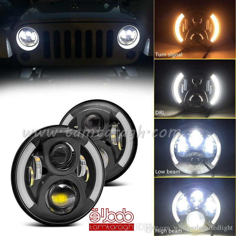 چراغ بلوری گرد 7 اینچ (48 وات) مناسب خودروهای آفرود