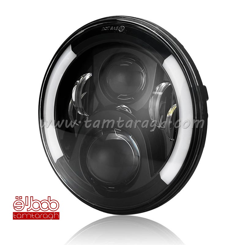 چراغ بلوری گرد 7 اینچ (48 وات) مناسب خودروهای آفرود
