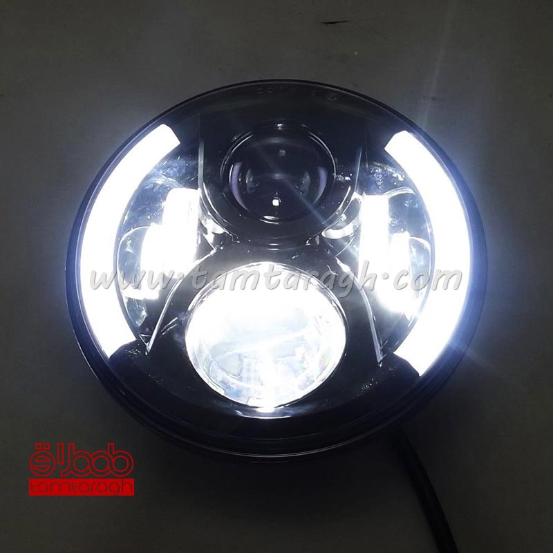 چراغ بلوری گرد 7 اینچ (48 وات) مناسب خودروهای آفرود
