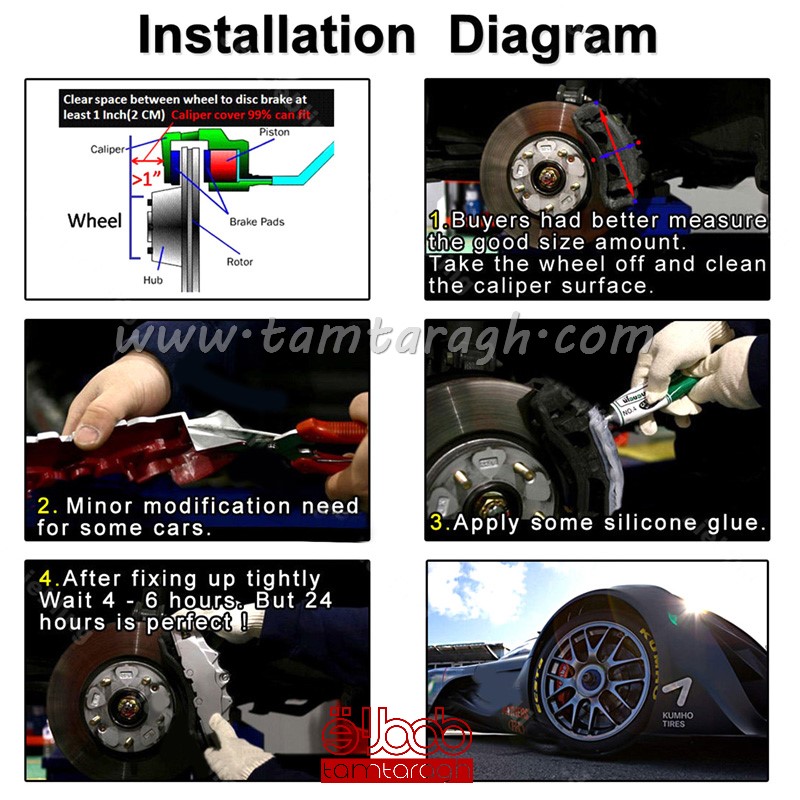 کاور ترمز فلزی ENDLESS مخصوص رینگ‌های اسپرت