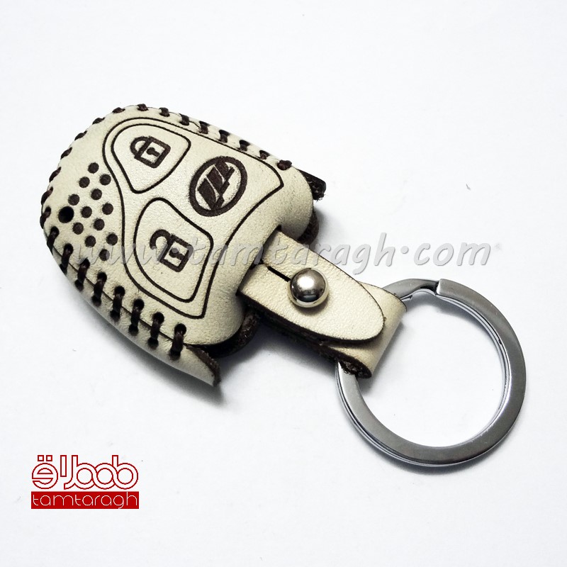 کاور ریموت چرم طبیعی لیفان 3 دکمه 620-520 