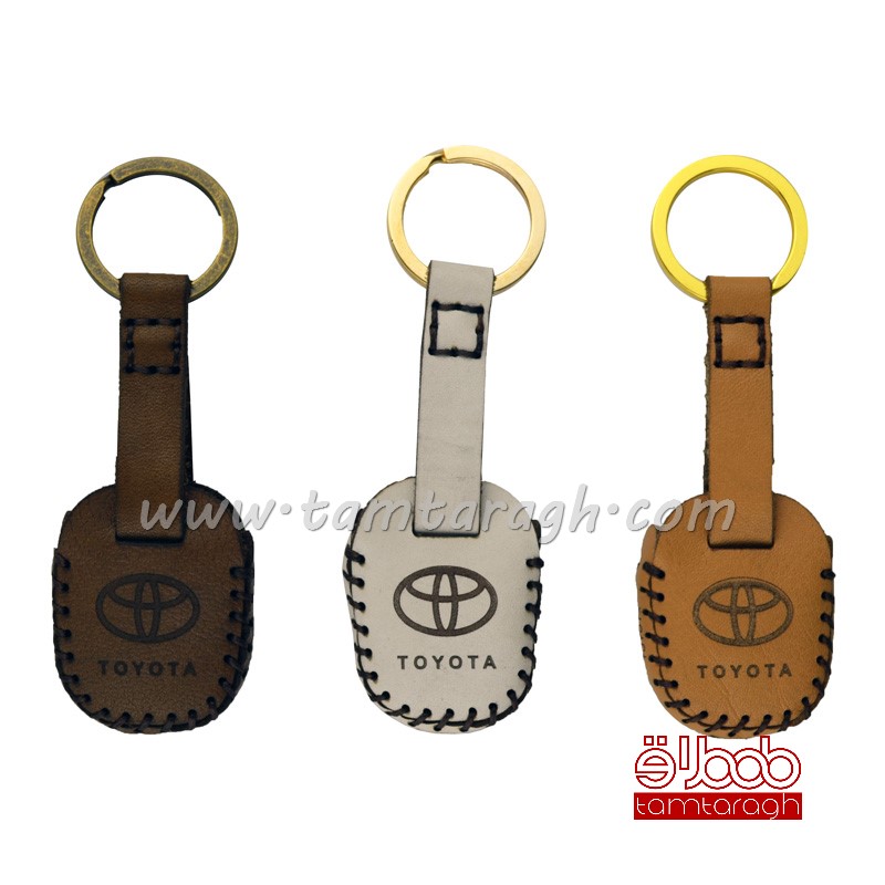 کاور چرم ریموت تویوتا دو دکمه