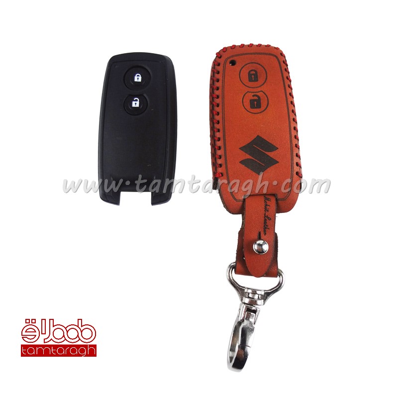 کاور چرم ریموت سوزوکی ویتارا دو دکمه (کی لس)