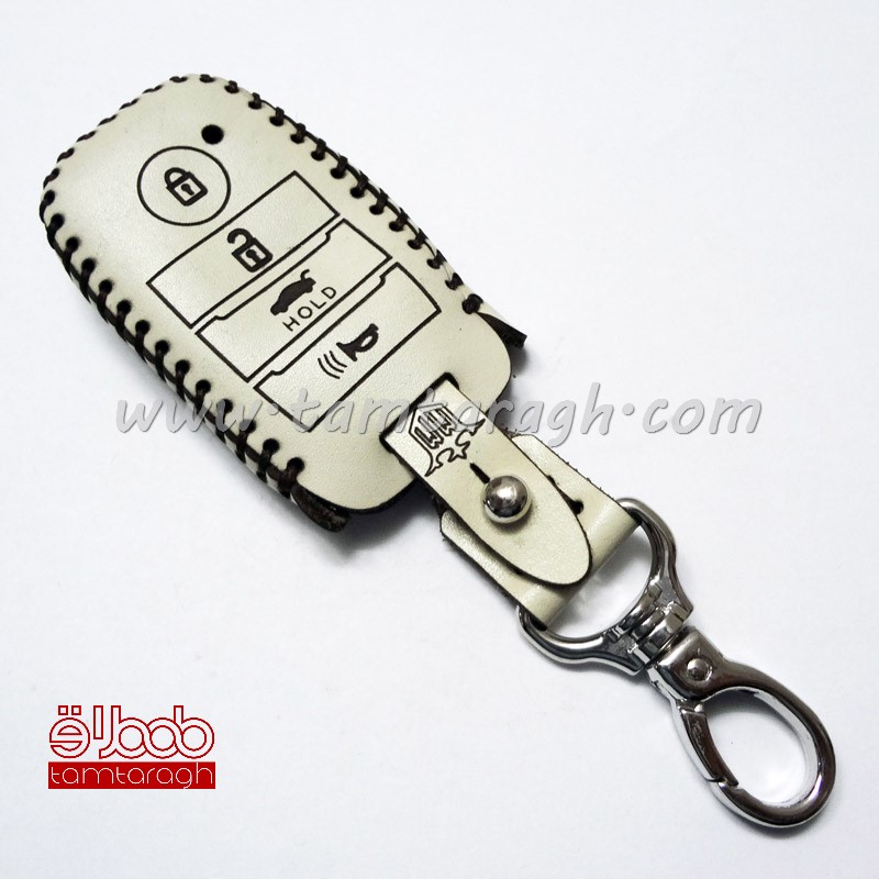 کاور چرم ریموت کیا چهار دکمه گرد (کی لس)