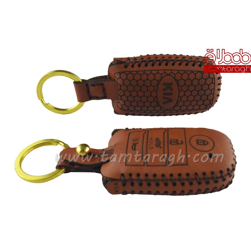 کاور چرم ریموت کیا چهار دکمه گرد (کی لس)