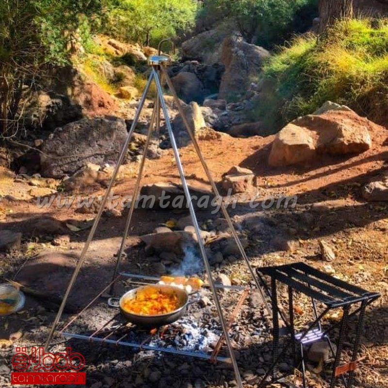 کباب پز چند کاره در دو سایز بزرگ و کوچک (منقل تاشو سفری)