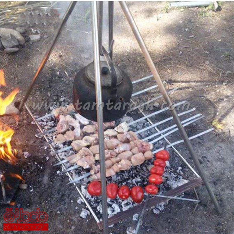 کباب پز چند کاره در دو سایز بزرگ و کوچک (منقل تاشو سفری)