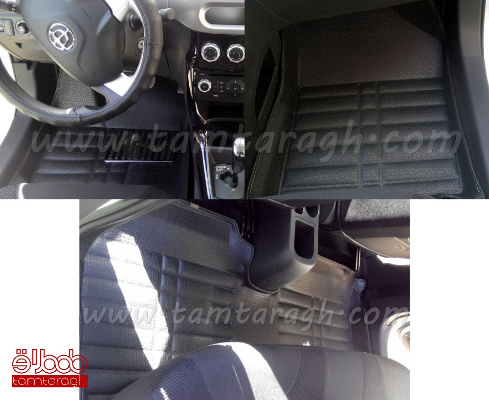 کفپوش سه بعدی فابریکی برلیانس 230-220 - چرم پوست ماری