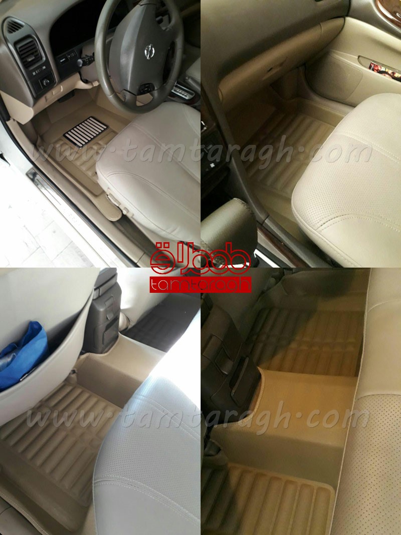 کفپوش سه بعدی فابریکی ماکسیما - چرم پوست ماری (کرم)