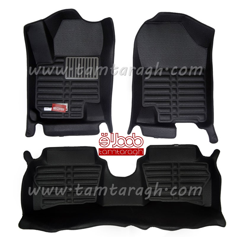 کفپوش سه بعدی فابریکی هیوندای i20 - چرم پوست ماری