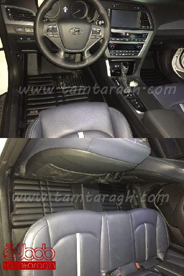کفپوش سه بعدی فابریکی هیوندای سوناتا lf - چرم پوست