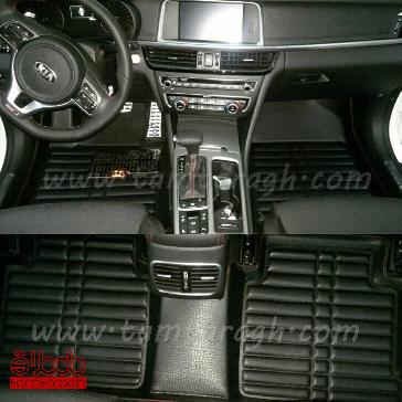 کفپوش سه بعدی فابریکی کیا اپتیما - چرم پوست   ماری