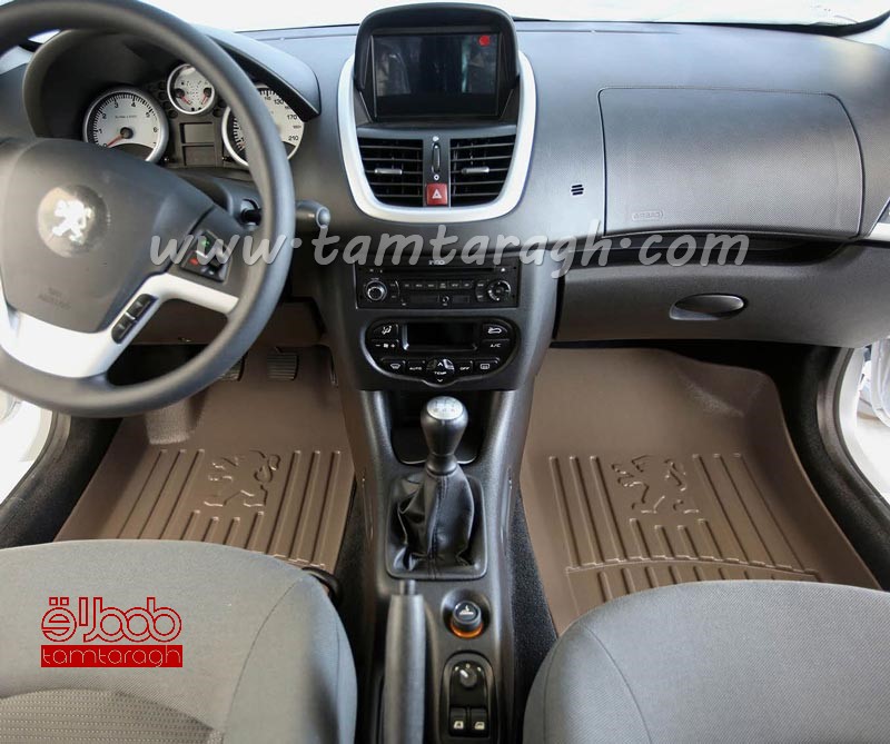 کفپوش سه بعدی پژو206 هاچ بک (برند سانا)