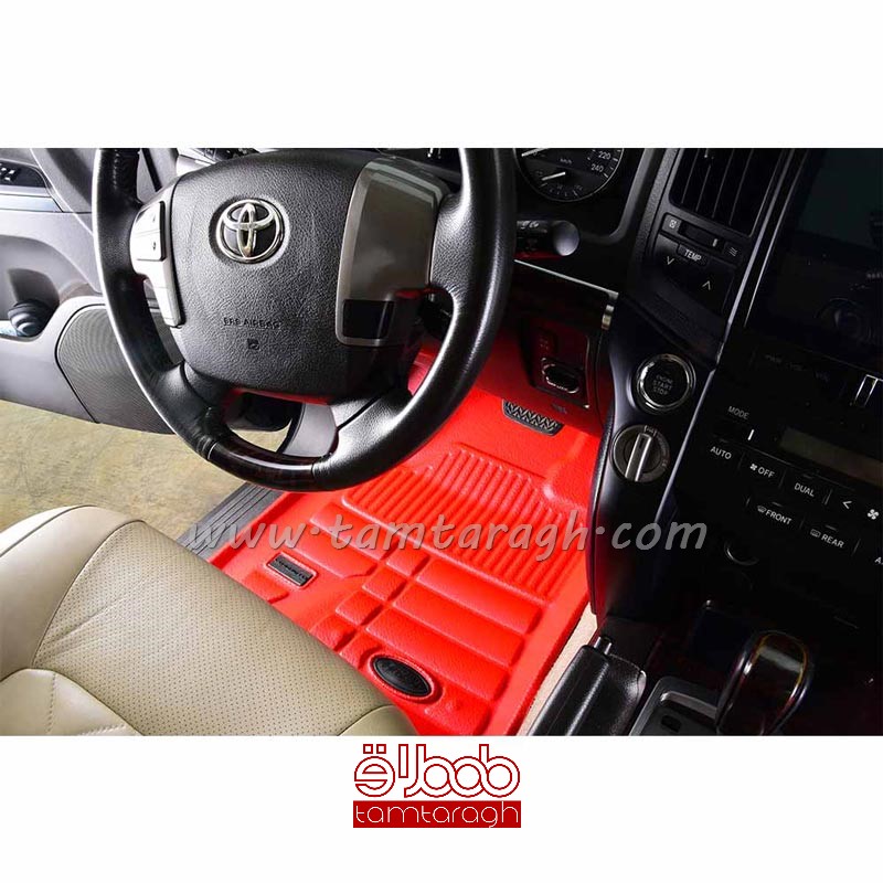 کفپوش سه بعدی چرمی تویوتا لندکروز برند بابل