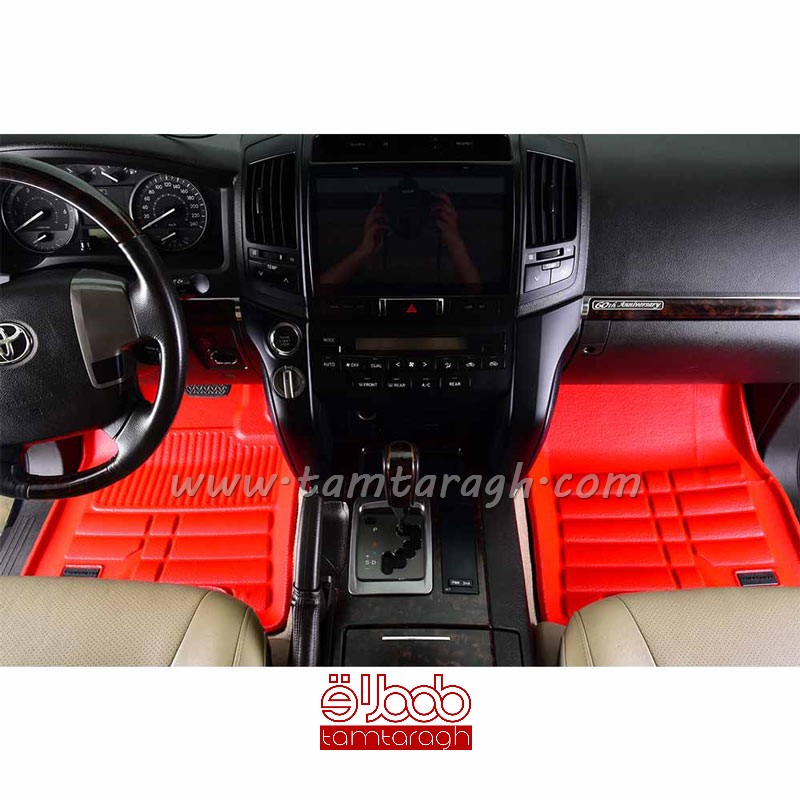 کفپوش سه بعدی چرمی تویوتا لندکروز برند بابل