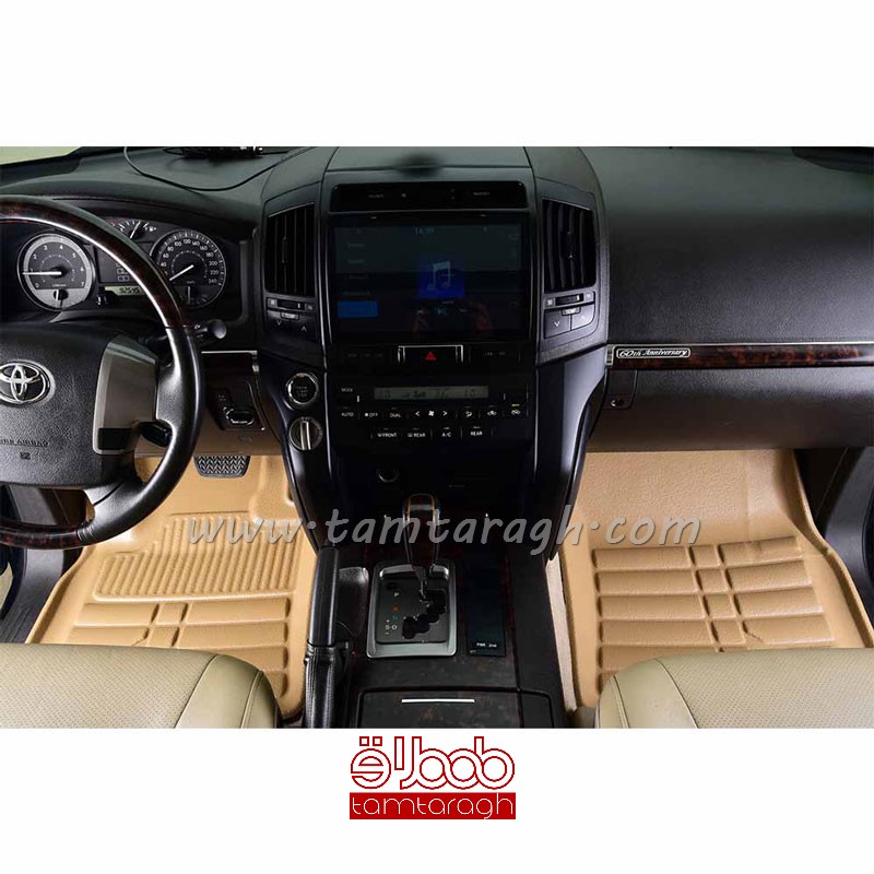 کفپوش سه بعدی چرمی تویوتا لندکروز برند بابل