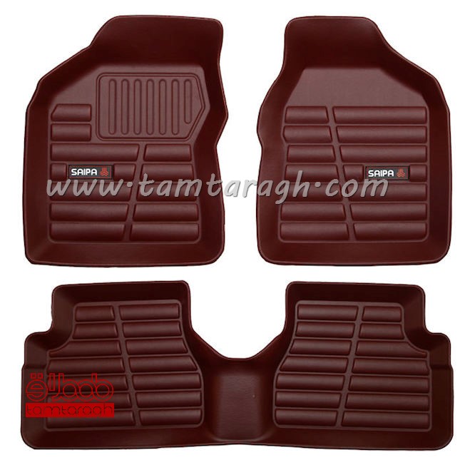 کفپوش سه بعدی چرمی تیبا و ساینا برند گیلان