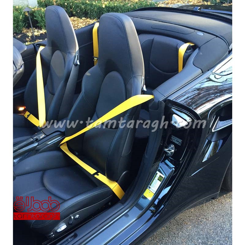 کمربند ایمنی رنگی اسپرت خودرو (رول سه متری)