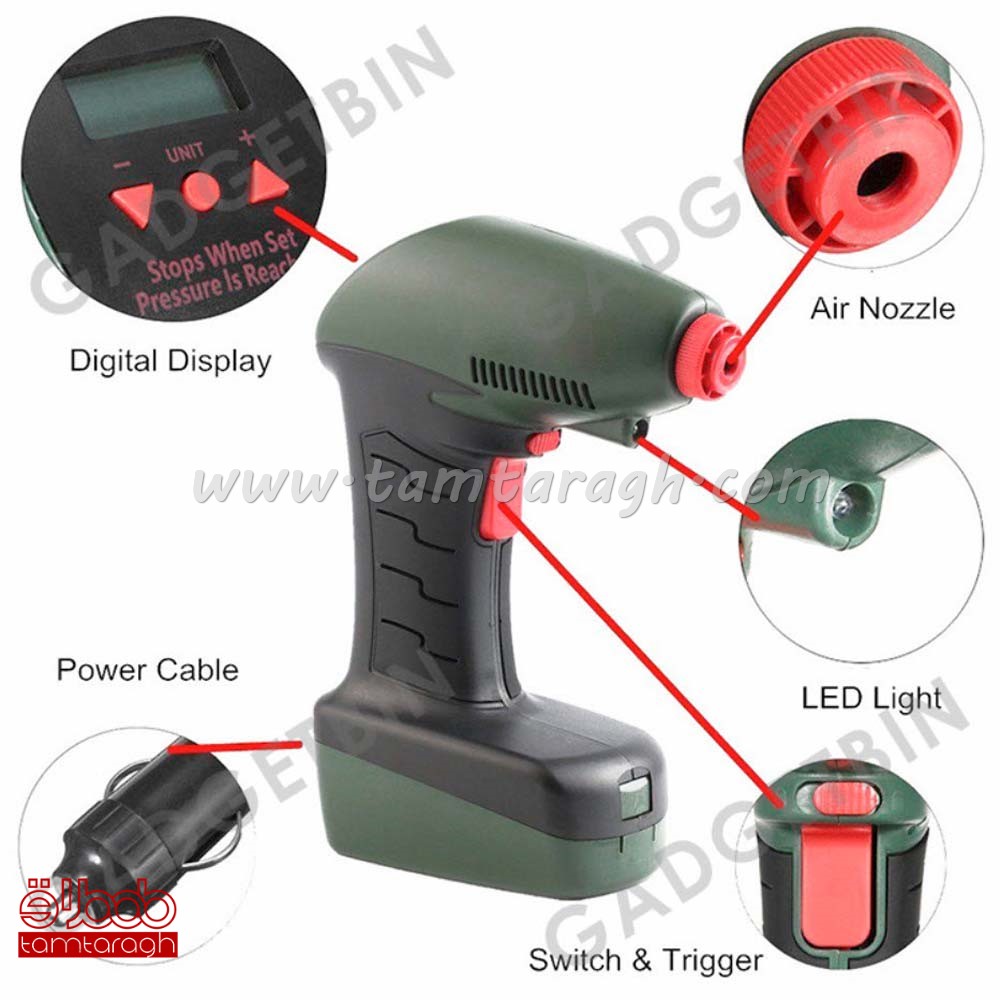 کمپرسور باد فندکی ماشین طرح Air Dragon (پمپ باد)