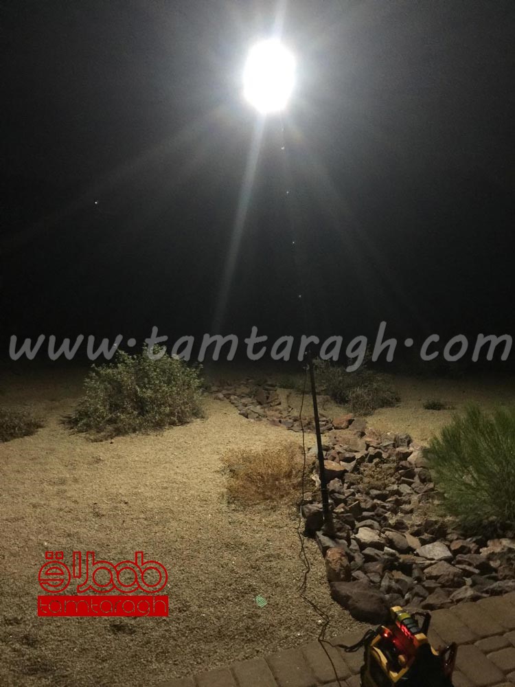 کمپینگ لایت 360 درجه 5 متری ریموت دار (چراغ سیار مسافرتی)