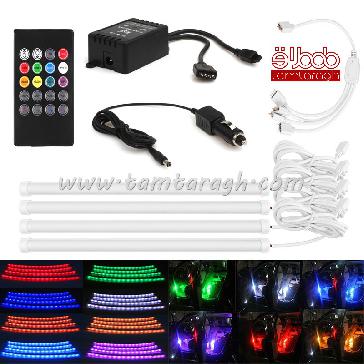 کیت نورپردازی اتمسفر دارای ریموت کنترل و رقص نور ب