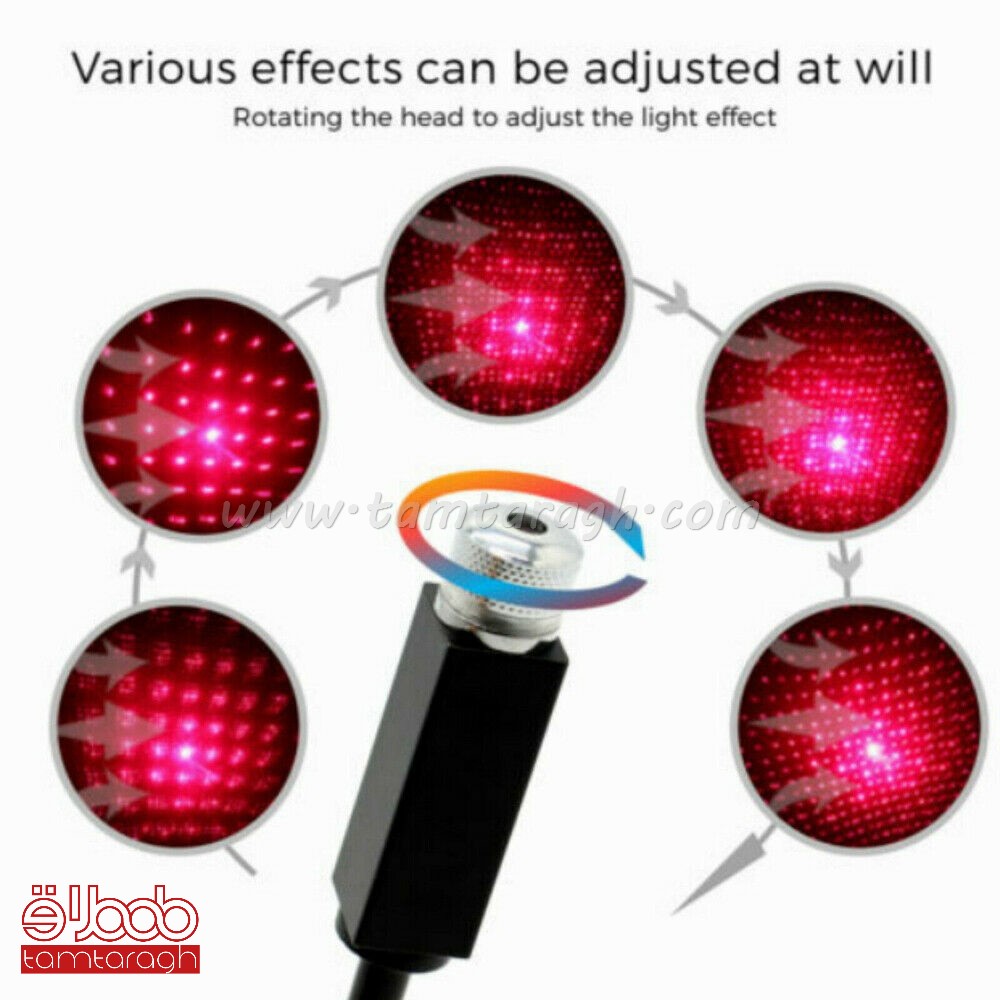 یو اس بی لیزری کهکشانی جهت نور پردازی سقف خودرو